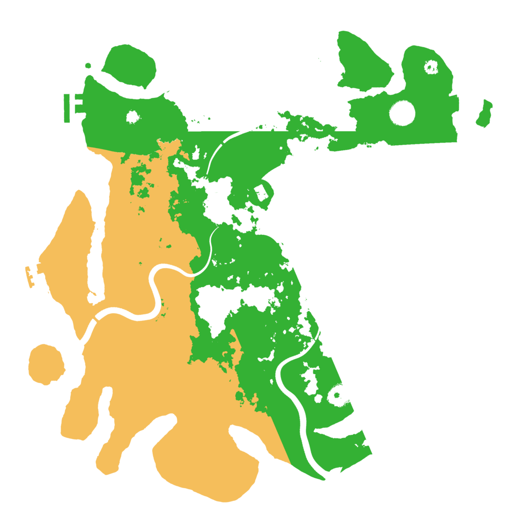 Biome Rust Map: Procedural Map, Size: 3700, Seed: 17670