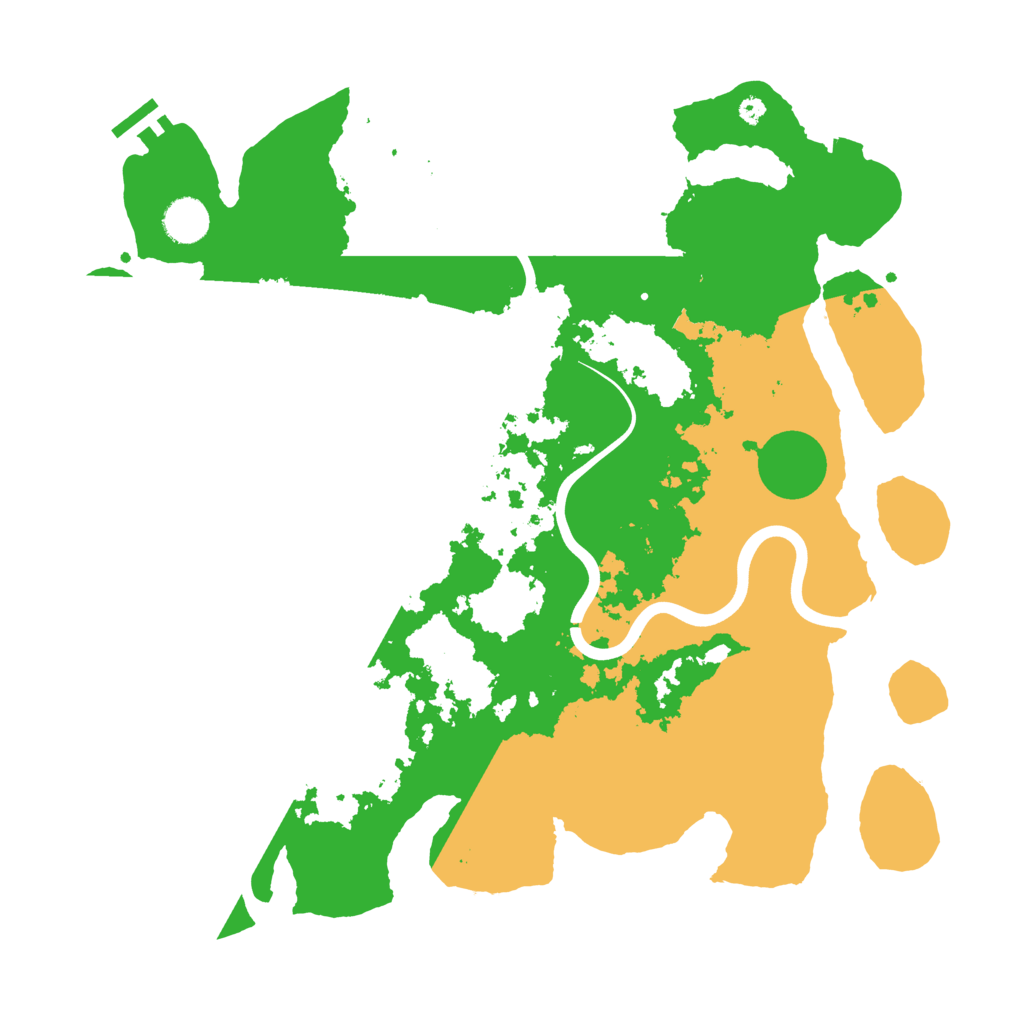 Biome Rust Map: Procedural Map, Size: 3950, Seed: 74799355