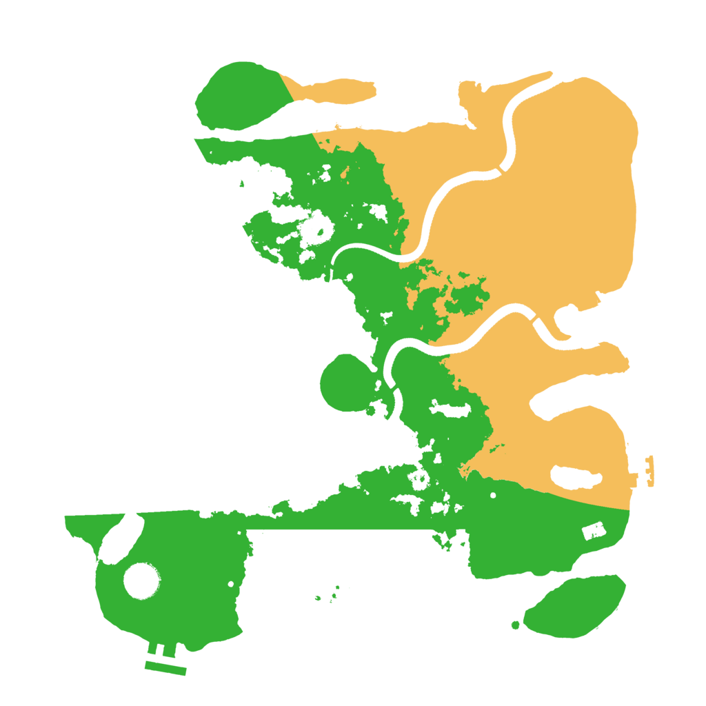 Biome Rust Map: Procedural Map, Size: 3450, Seed: 50877781