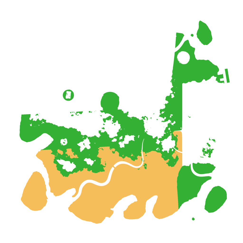 Biome Rust Map: Procedural Map, Size: 3500, Seed: 31457