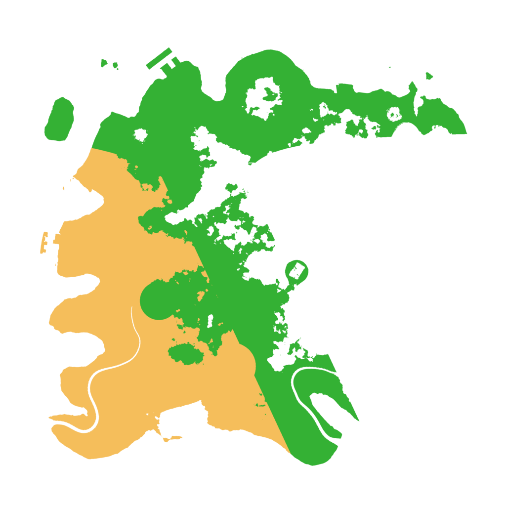 Biome Rust Map: Procedural Map, Size: 3500, Seed: 694406076