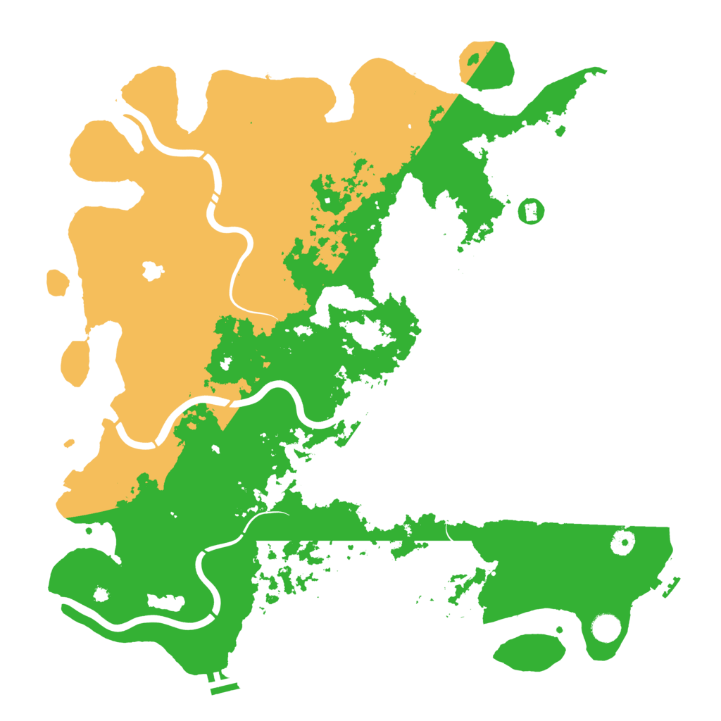 Biome Rust Map: Procedural Map, Size: 4400, Seed: 37457963