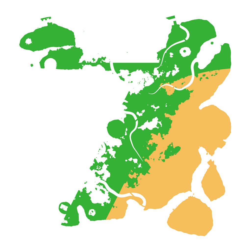 Biome Rust Map: Procedural Map, Size: 3650, Seed: 68689542