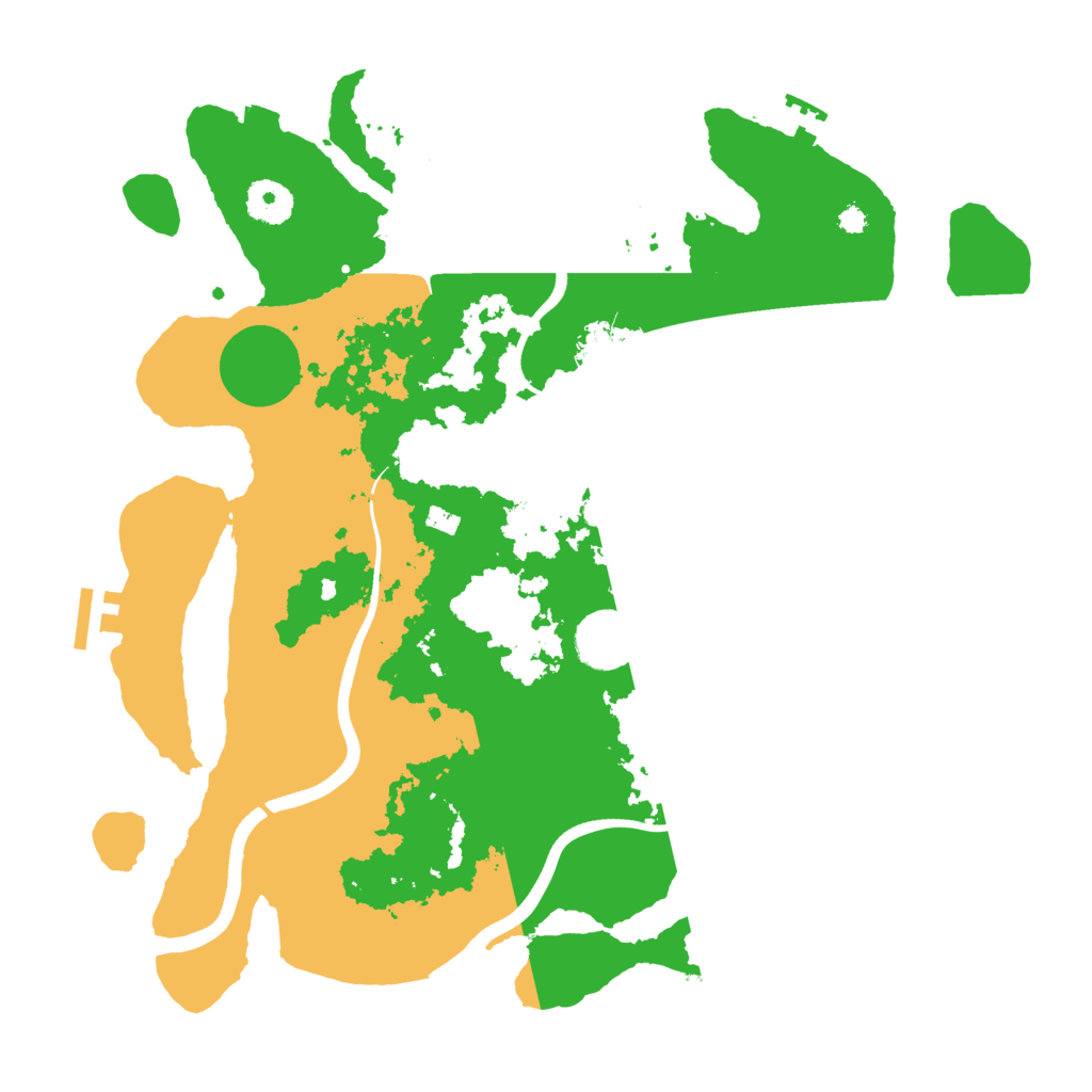 Biome Rust Map: Procedural Map, Size: 3600, Seed: 80539148