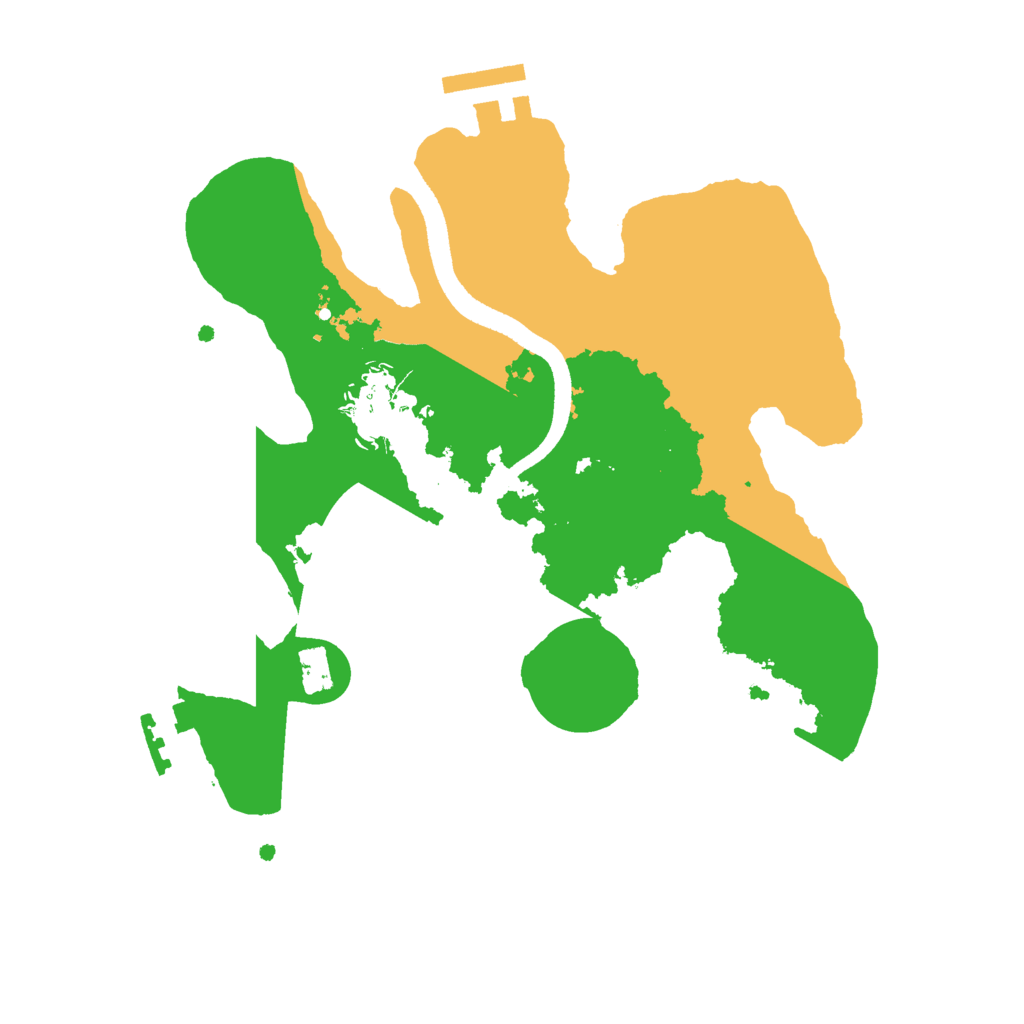 Biome Rust Map: Procedural Map, Size: 2500, Seed: 1132363735