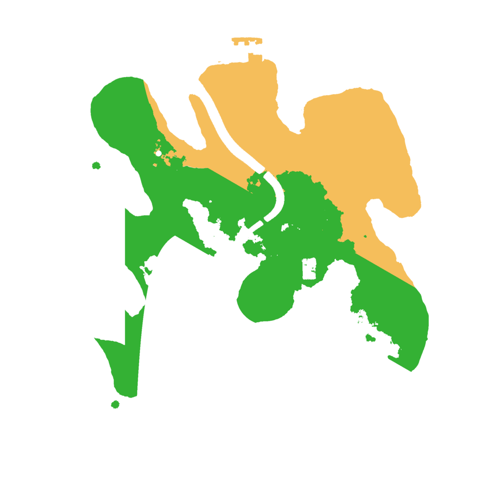 Biome Rust Map: Procedural Map, Size: 2500, Seed: 1132363735