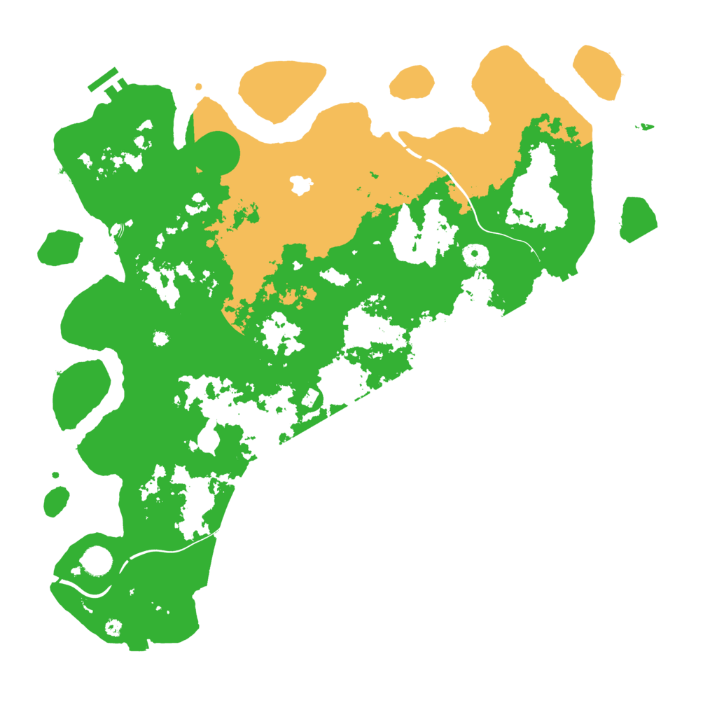 Biome Rust Map: Procedural Map, Size: 4250, Seed: 36132576