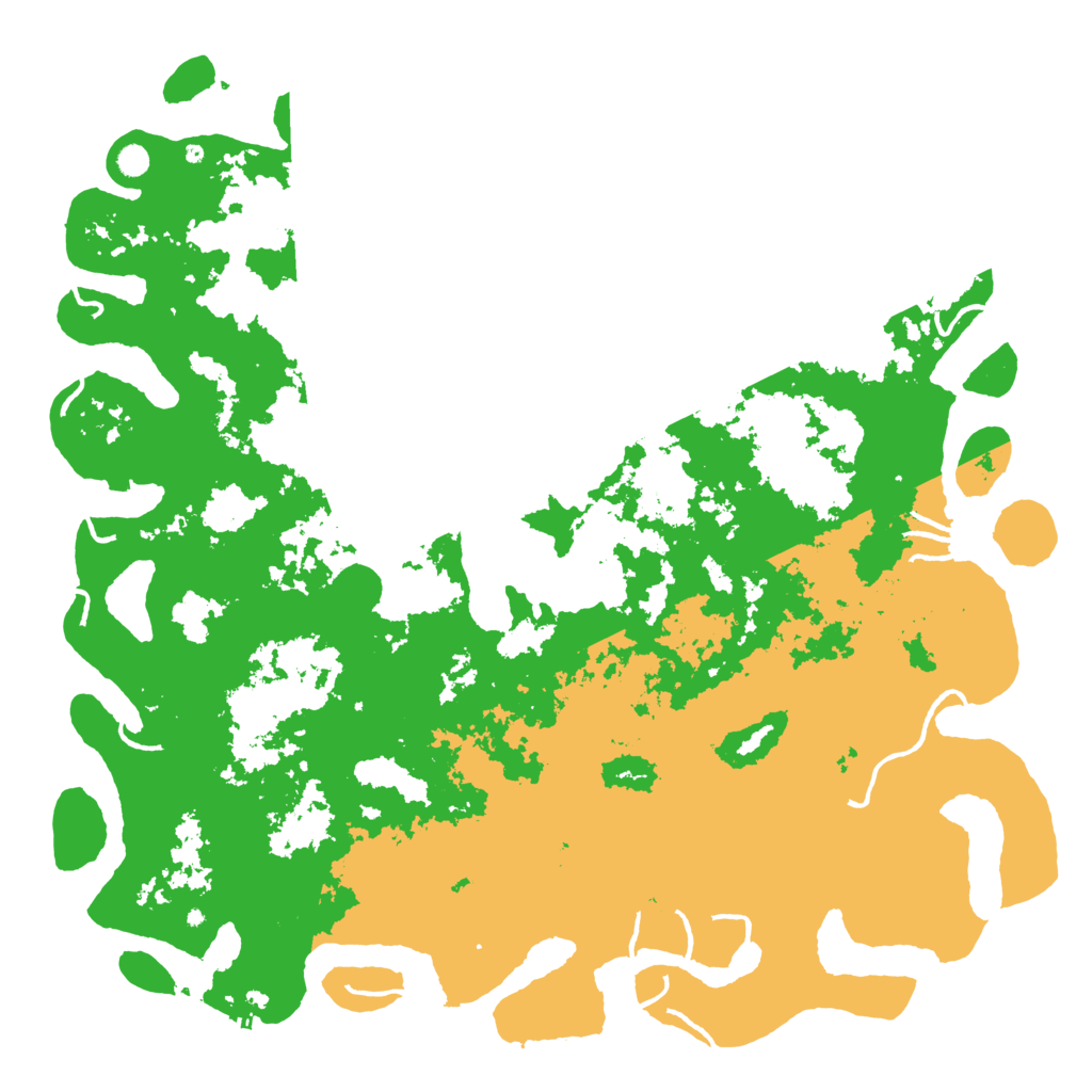 Biome Rust Map: Procedural Map, Size: 6000, Seed: 233749425
