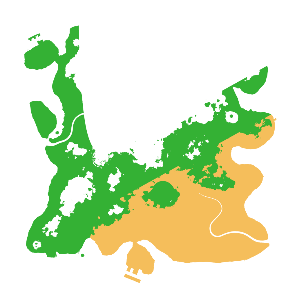 Biome Rust Map: Procedural Map, Size: 3550, Seed: 6279268