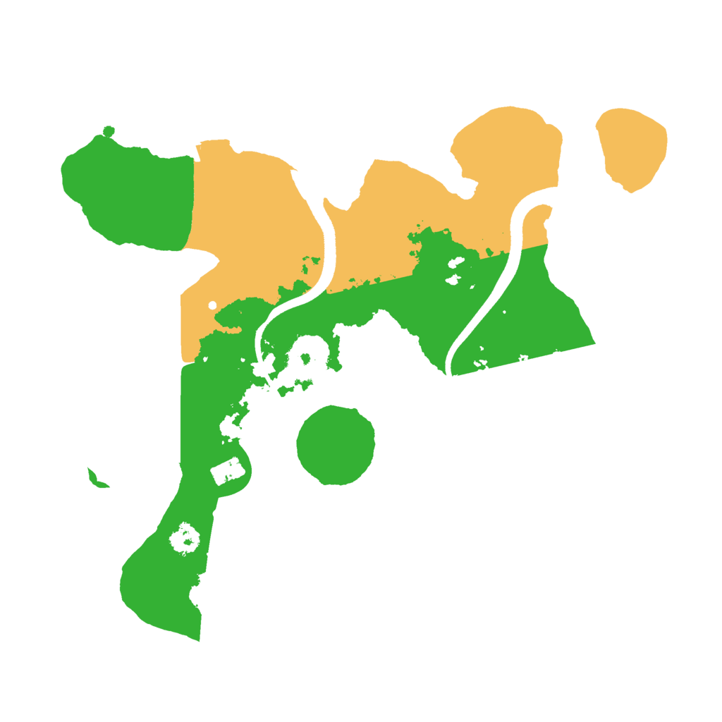 Biome Rust Map: Procedural Map, Size: 2500, Seed: 15000