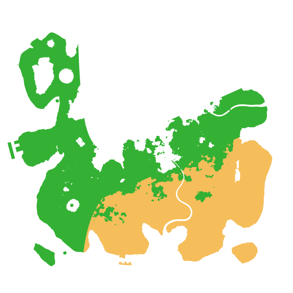 Biome Rust Map: Procedural Map, Size: 3500, Seed: 1557832785