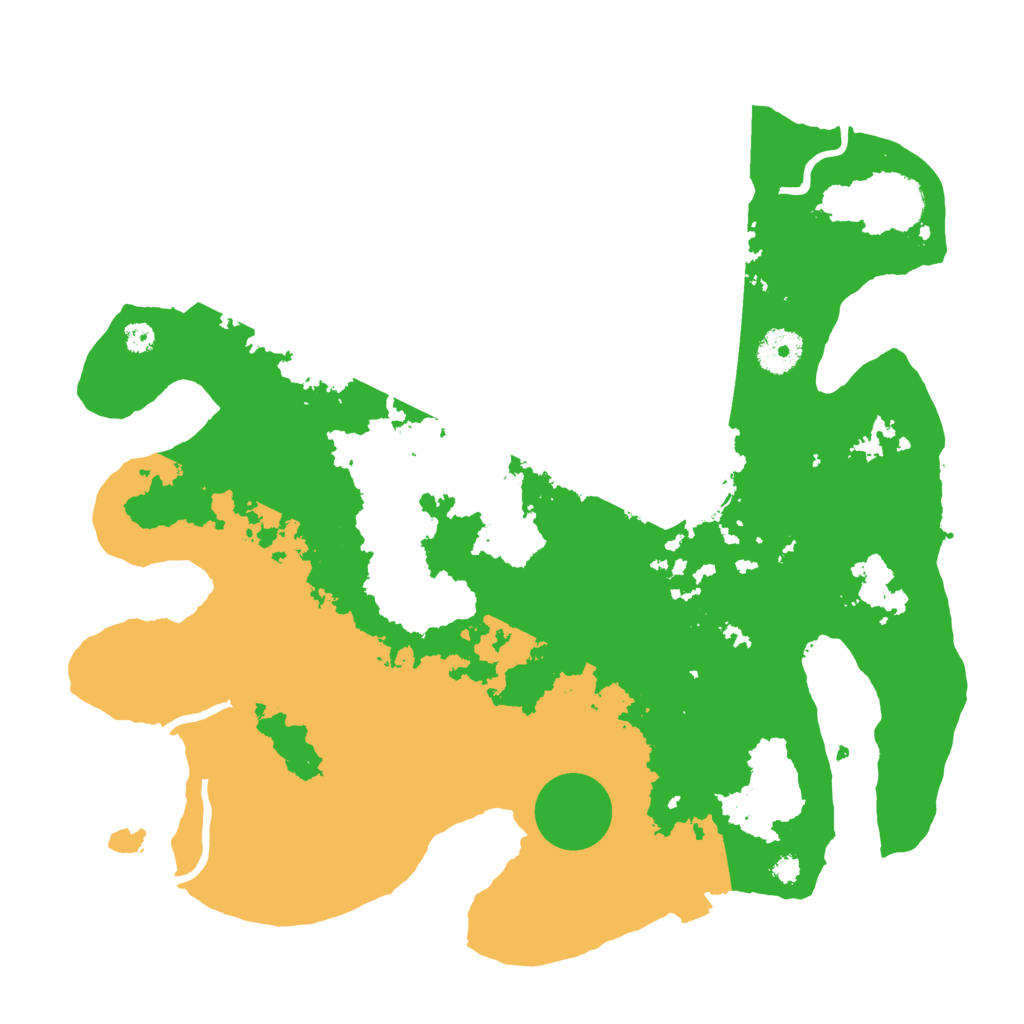 Biome Rust Map: Procedural Map, Size: 3500, Seed: 51320588
