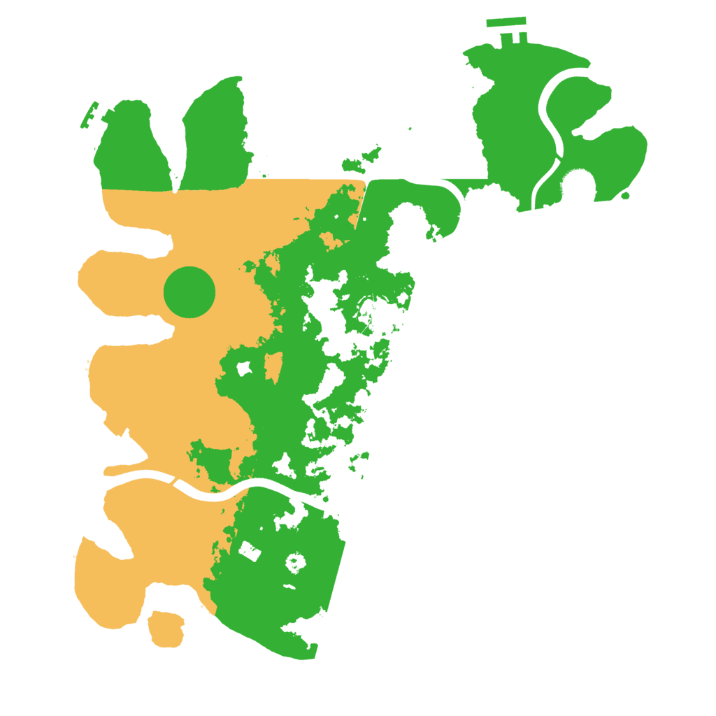 Biome Rust Map: Procedural Map, Size: 3650, Seed: 9228057