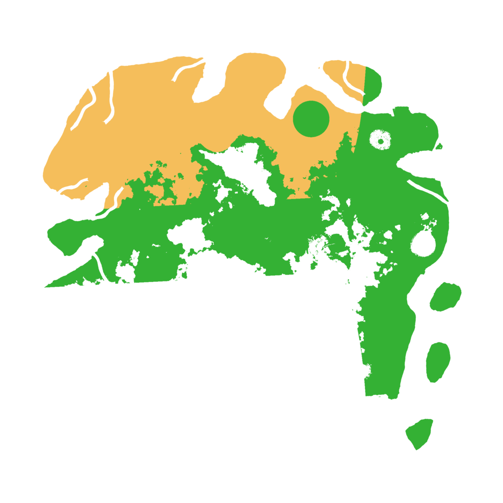 Biome Rust Map: Procedural Map, Size: 3650, Seed: 56828409