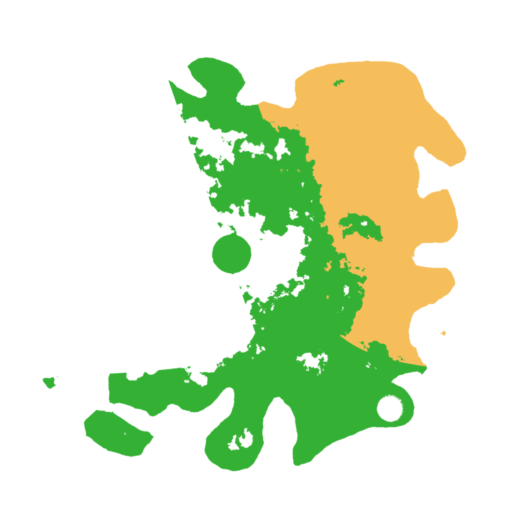 Biome Rust Map: Barren, Size: 3500, Seed: 1672