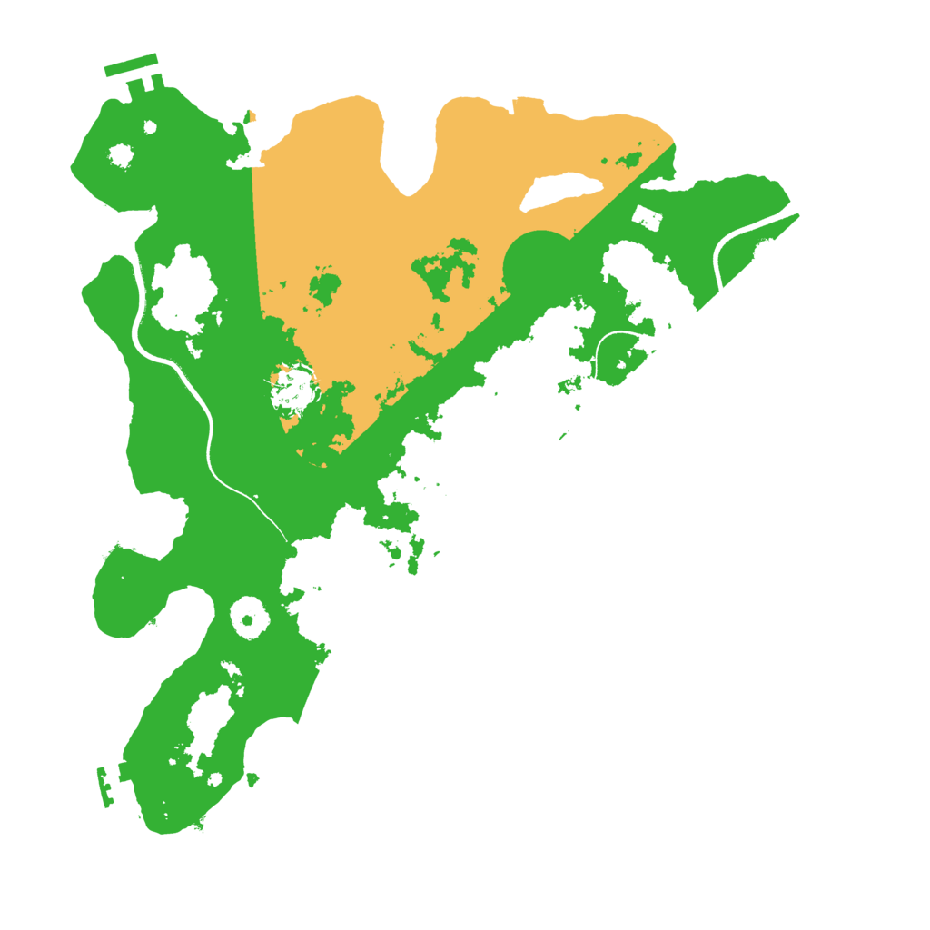 Biome Rust Map: Procedural Map, Size: 3500, Seed: 340617008