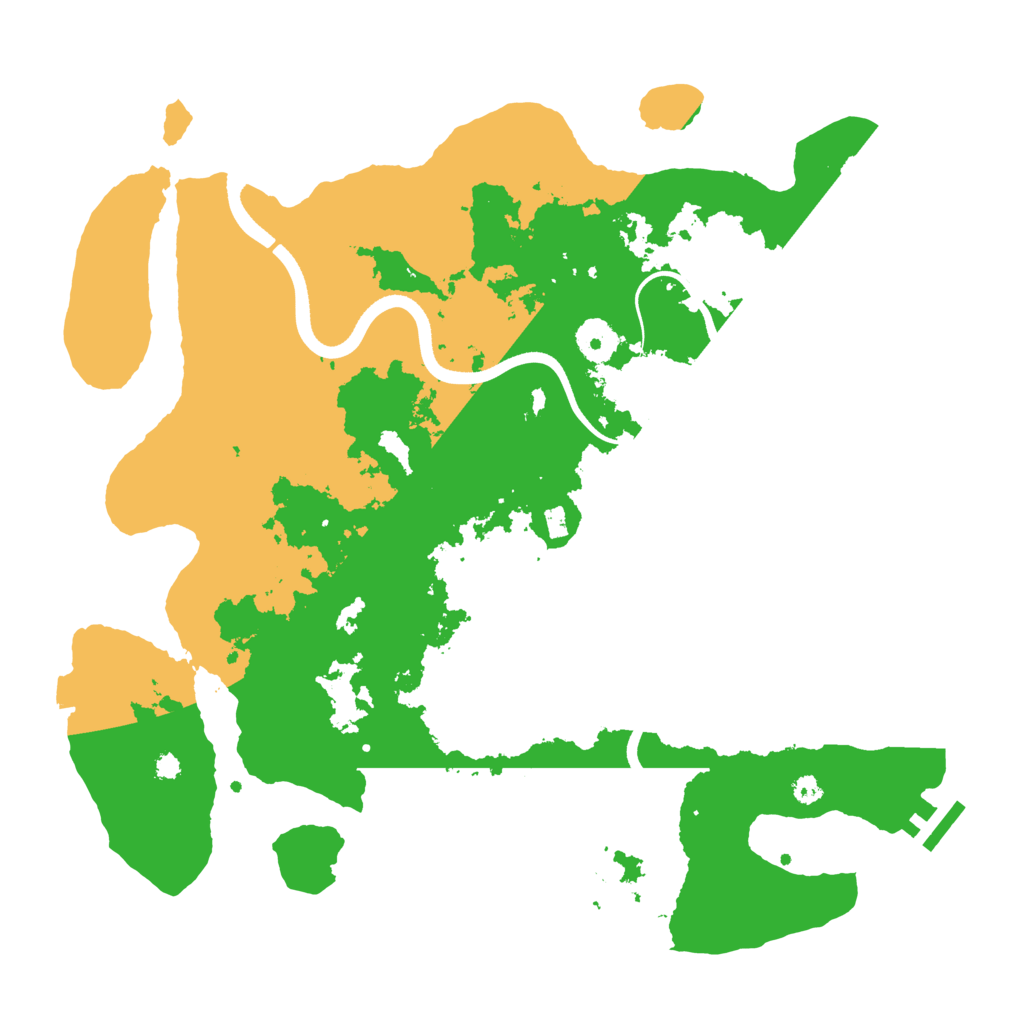 Biome Rust Map: Procedural Map, Size: 3650, Seed: 868601