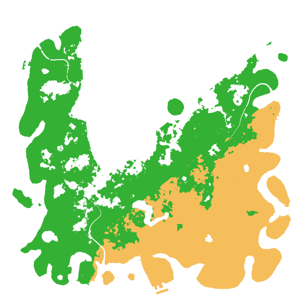 Biome Rust Map: Procedural Map, Size: 5000, Seed: 519412062