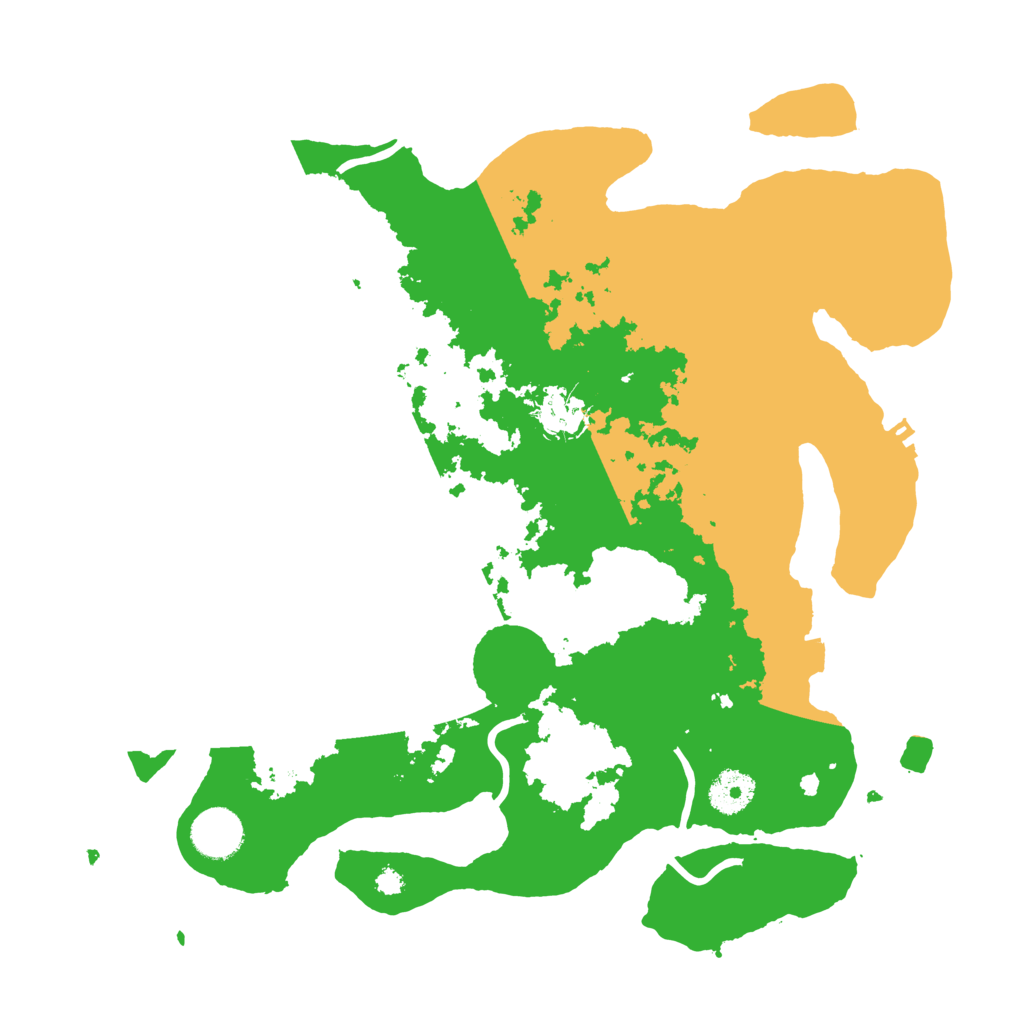 Biome Rust Map: Procedural Map, Size: 3500, Seed: 24672460