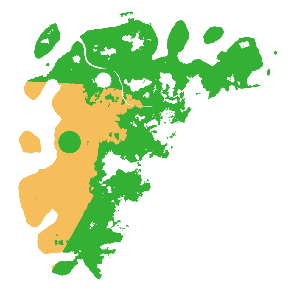 Biome Rust Map: Procedural Map, Size: 3600, Seed: 1353469887