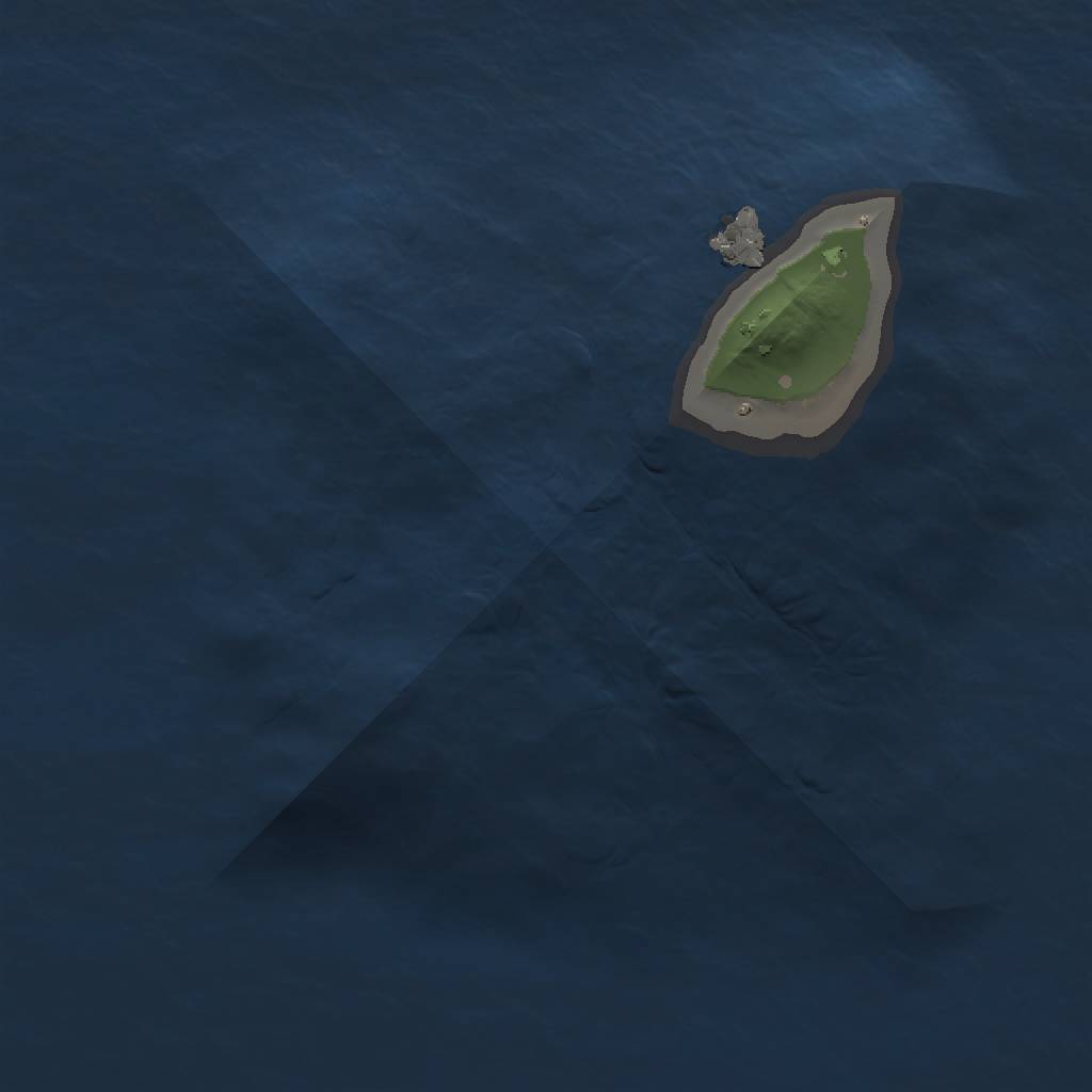 Rust Map: Procedural Map, Size: 1000, Seed: 47188597, 3 Monuments