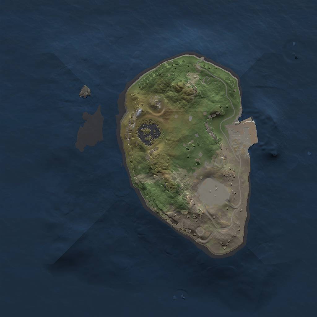 Rust Map: Procedural Map, Size: 1400, Seed: 47188597, 3 Monuments