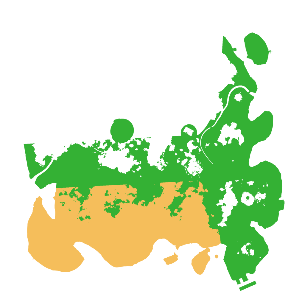 Biome Rust Map: Procedural Map, Size: 3500, Seed: 257380646