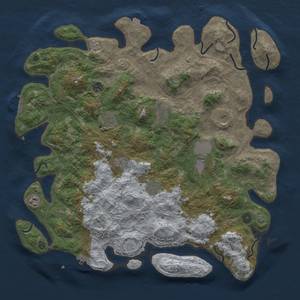 Thumbnail Rust Map: Procedural Map, Size: 4500, Seed: 845873600, 17 Monuments