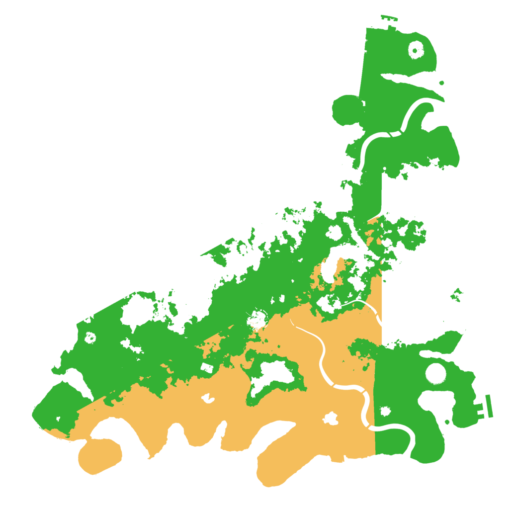 Biome Rust Map: Procedural Map, Size: 4500, Seed: 838990106