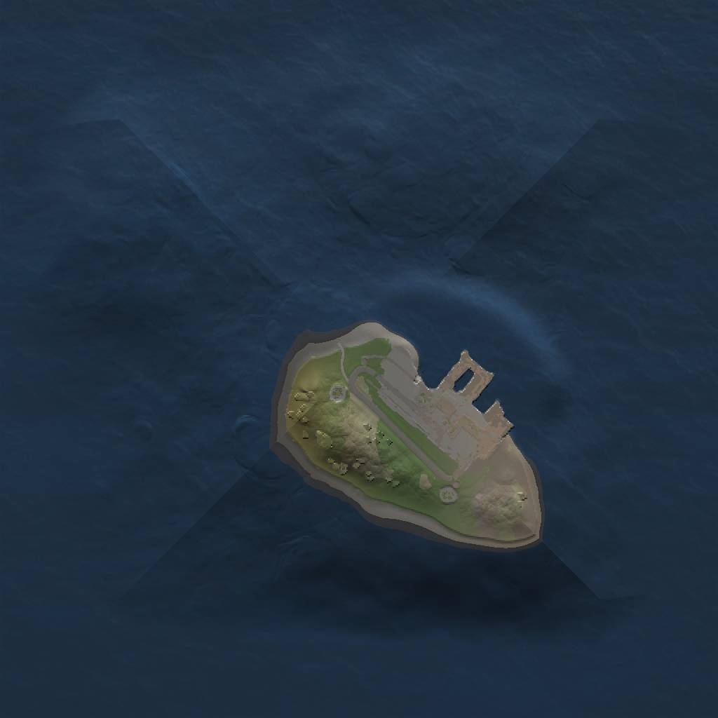 Rust Map: Procedural Map, Size: 1111, Seed: 612809466, 4 Monuments