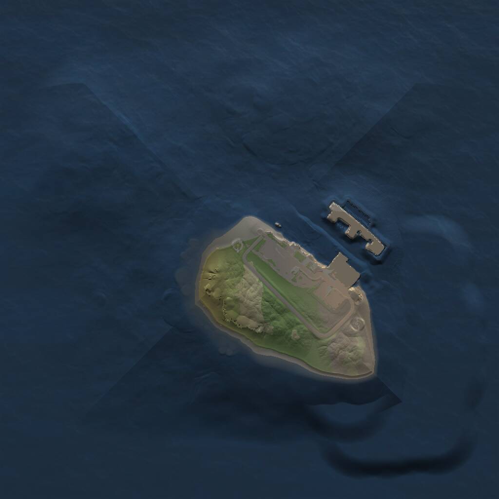 Rust Map: Procedural Map, Size: 1111, Seed: 612809466, 2 Monuments