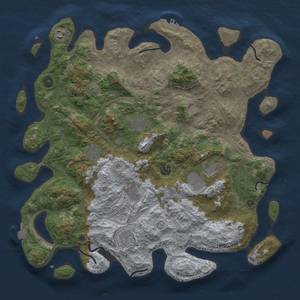 Thumbnail Rust Map: Procedural Map, Size: 4250, Seed: 264036261, 15 Monuments