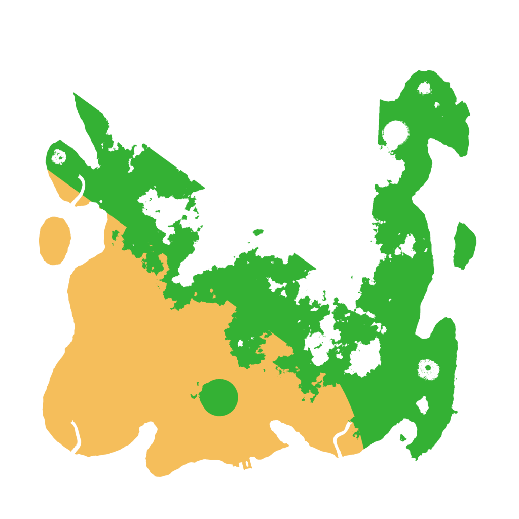 Biome Rust Map: Procedural Map, Size: 3700, Seed: 86454553