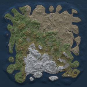 Thumbnail Rust Map: Procedural Map, Size: 4500, Seed: 7474, 19 Monuments