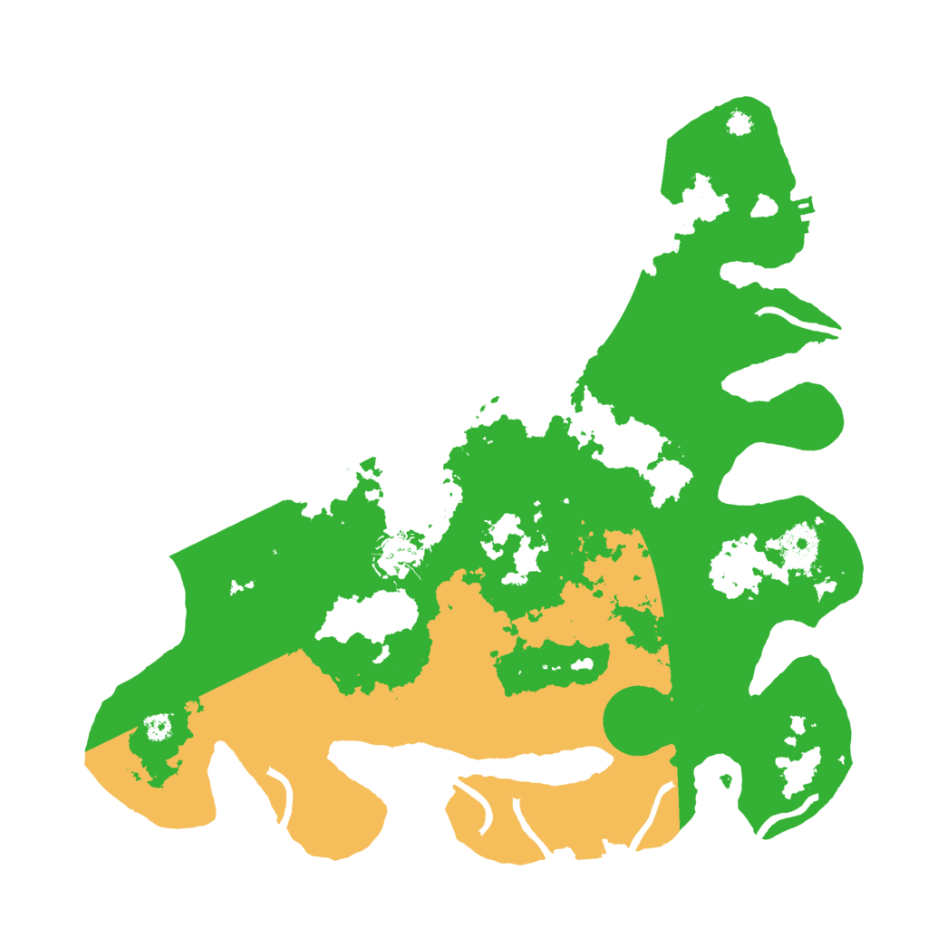 Biome Rust Map: Procedural Map, Size: 3500, Seed: 71600551