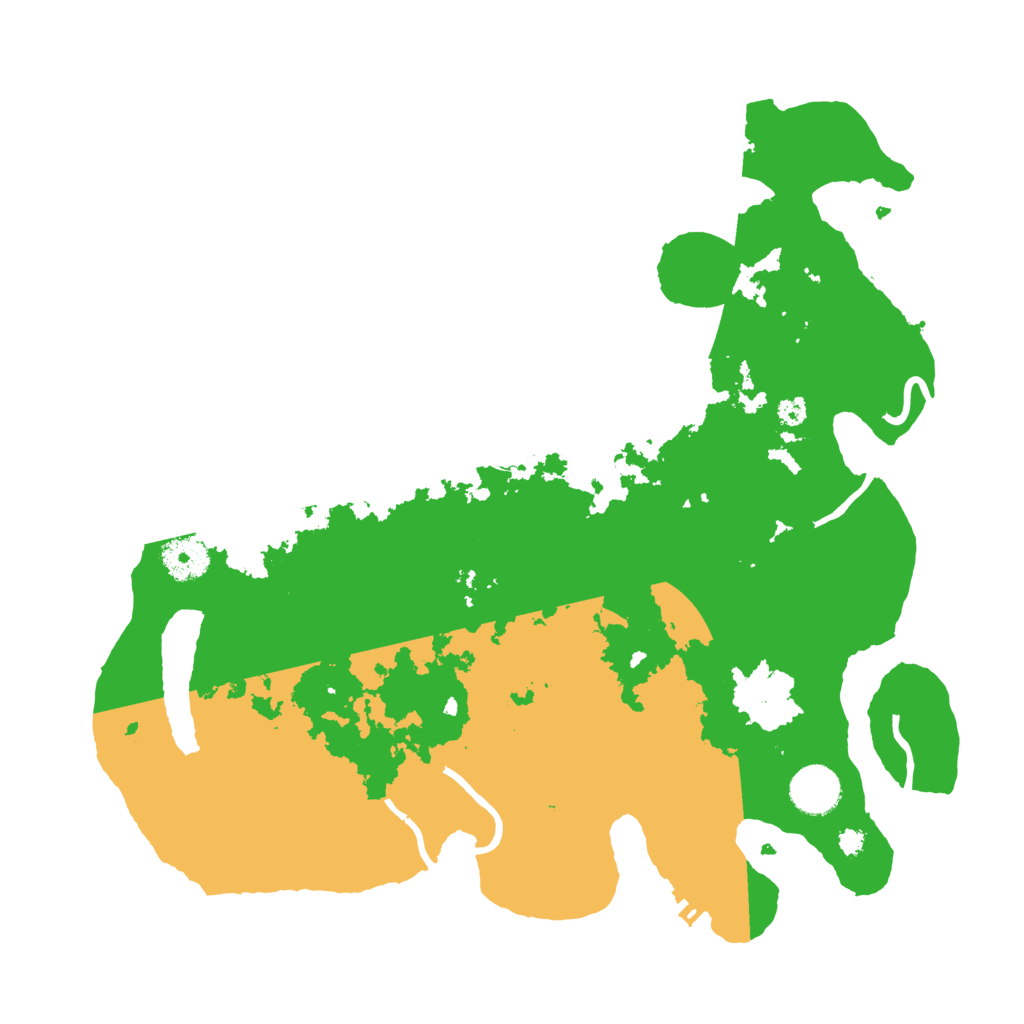 Biome Rust Map: Procedural Map, Size: 3600, Seed: 8950061