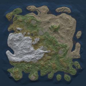 Thumbnail Rust Map: Procedural Map, Size: 4500, Seed: 309889565, 17 Monuments