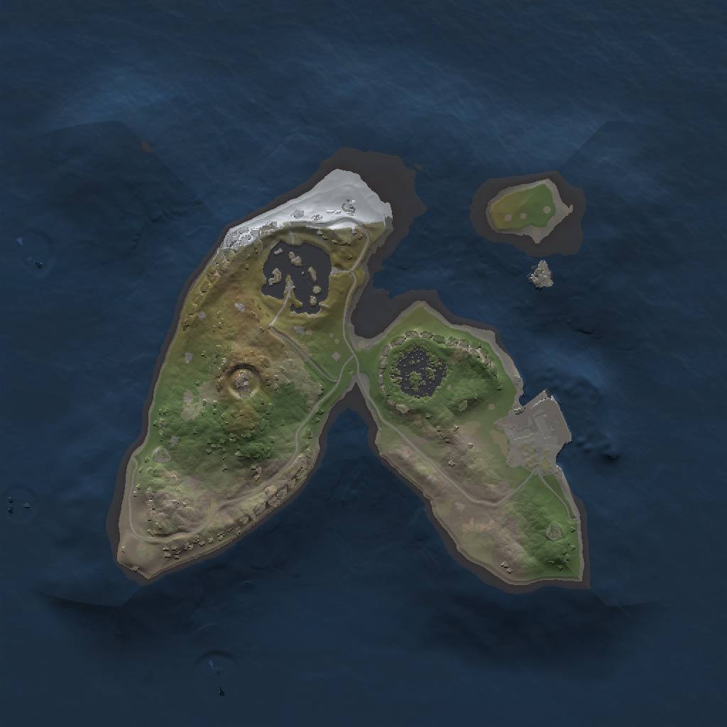 Rust Map: Procedural Map, Size: 1500, Seed: 358523349, 4 Monuments