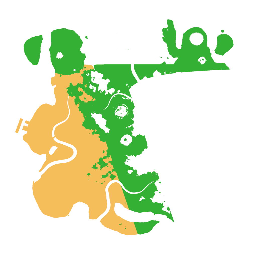 Biome Rust Map: Procedural Map, Size: 3500, Seed: 493196467