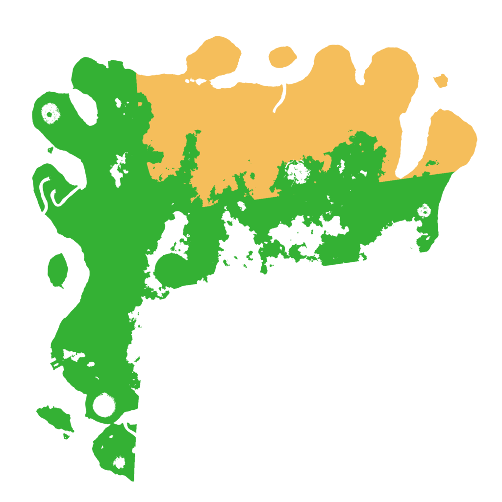 Biome Rust Map: Procedural Map, Size: 3950, Seed: 74357301