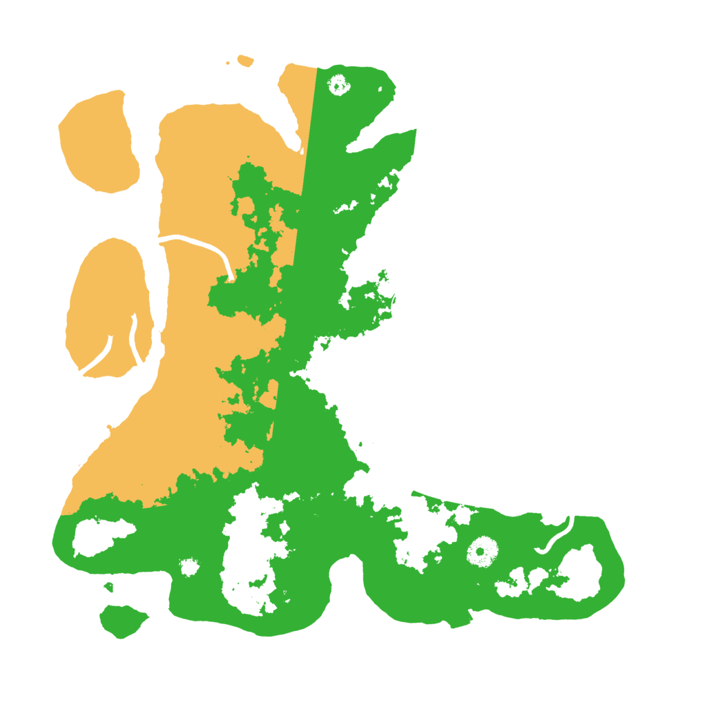 Biome Rust Map: Procedural Map, Size: 3500, Seed: 461600559
