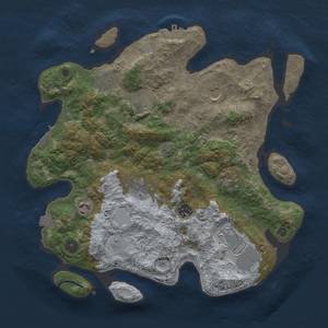 Thumbnail Rust Map: Procedural Map, Size: 3700, Seed: 36928550, 16 Monuments