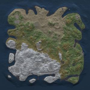 Thumbnail Rust Map: Procedural Map, Size: 4500, Seed: 167252472, 19 Monuments