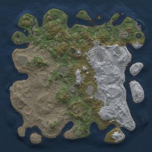 Thumbnail Rust Map: Procedural Map, Size: 4250, Seed: 602058, 17 Monuments