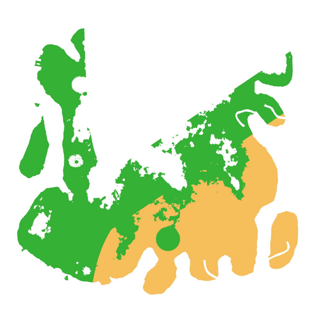 Biome Rust Map: Procedural Map, Size: 3500, Seed: 7542446
