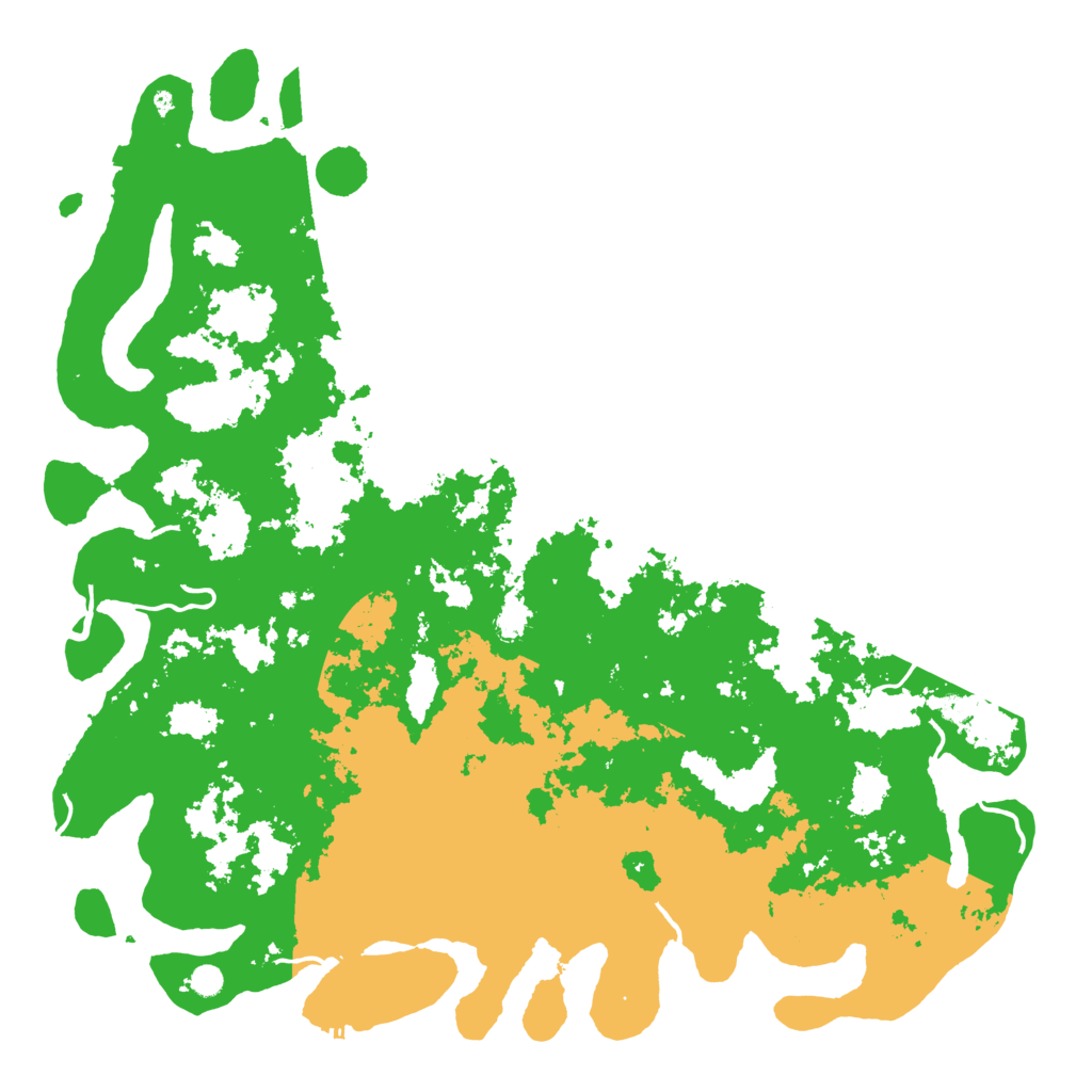 Biome Rust Map: Procedural Map, Size: 6000, Seed: 1241235421