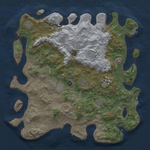 Thumbnail Rust Map: Procedural Map, Size: 4500, Seed: 1417901156, 19 Monuments