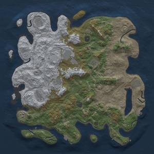 Thumbnail Rust Map: Procedural Map, Size: 4250, Seed: 38258228, 17 Monuments
