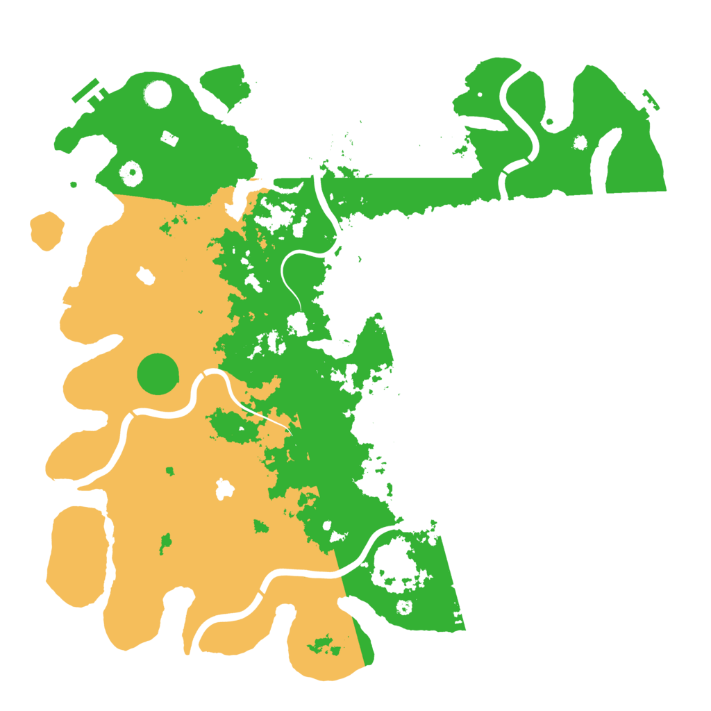 Biome Rust Map: Procedural Map, Size: 4500, Seed: 78214