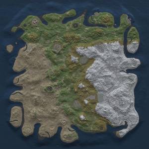 Thumbnail Rust Map: Procedural Map, Size: 4500, Seed: 78214, 19 Monuments